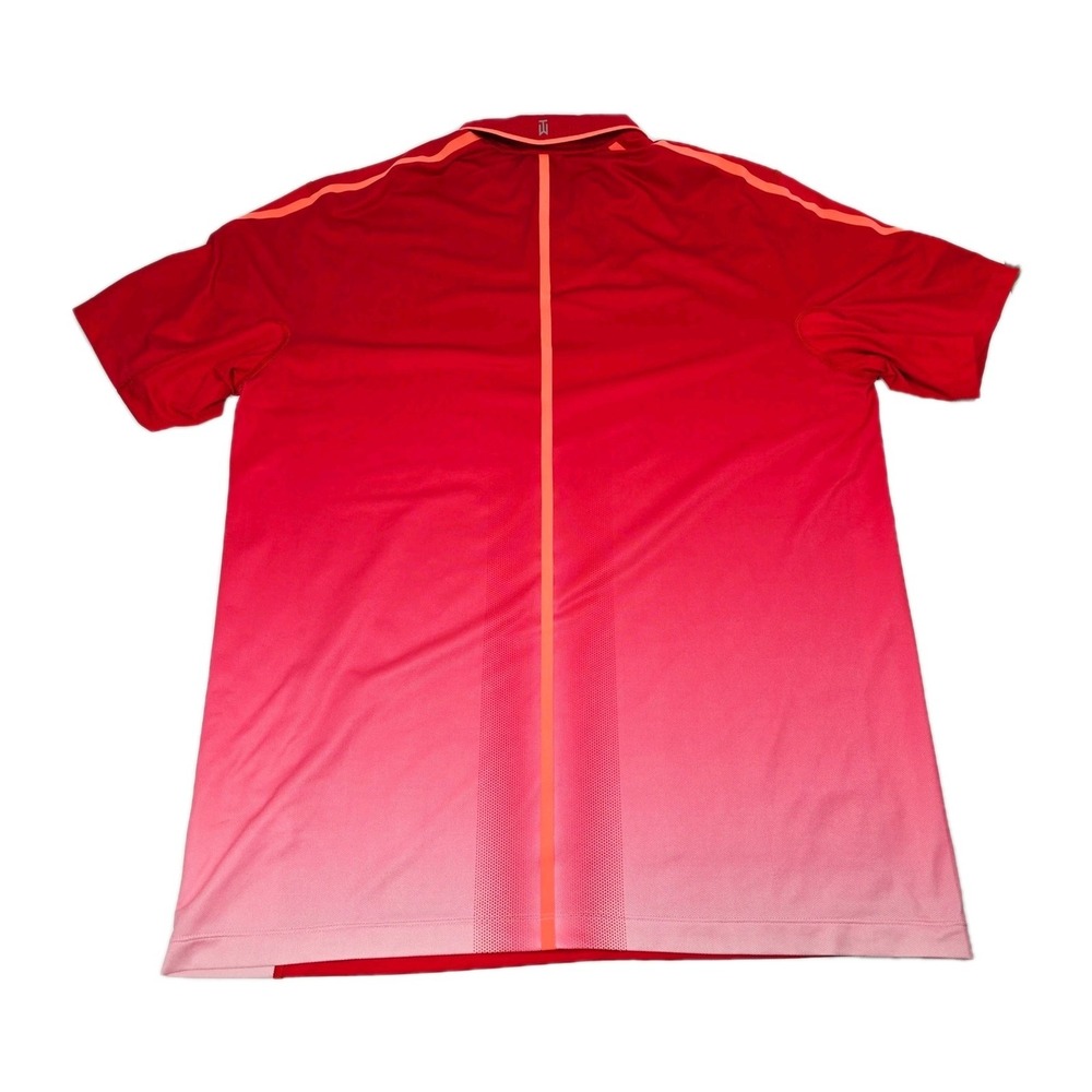 Nike Tiger‎ Woods Collection Dri Fit Red Golf Polo Shirt Mens Large L - Picture 11 of 12